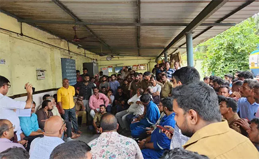Tanker drivers protest